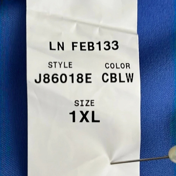 Jaanuu Men's Raglan Sleeve Top in Ceil Blue - Size 1X - Picture 6 of 8